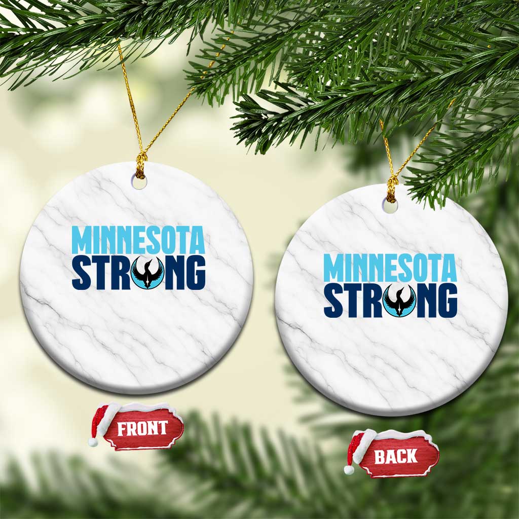 MN State Bird Loon Ceramic Ornament Minnesota Strong Pride TS12 1pc White Marble Print Your Wear