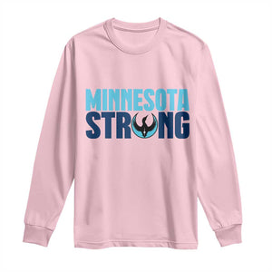 MN State Bird Loon Long Sleeve Shirt Minnesota Strong Pride TS12 Light Pink Print Your Wear