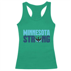 MN State Bird Loon Racerback Tank Top Minnesota Strong Pride TS12 Irish Green Print Your Wear