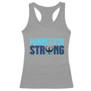 MN State Bird Loon Racerback Tank Top Minnesota Strong Pride TS12 Sport Gray Print Your Wear