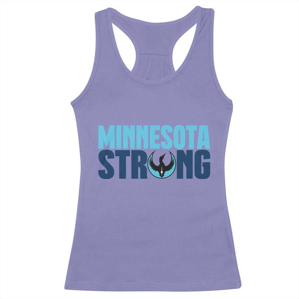 MN State Bird Loon Racerback Tank Top Minnesota Strong Pride TS12 Violet Print Your Wear