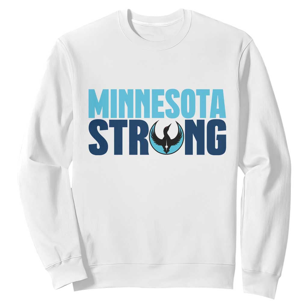MN State Bird Loon Sweatshirt Minnesota Strong Pride TS12 White Print Your Wear