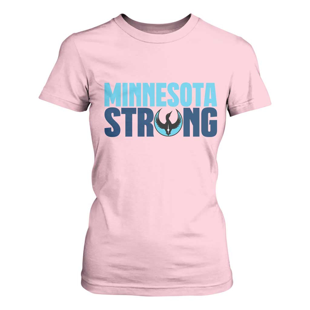 MN State Bird Loon T Shirt For Women Minnesota Strong Pride TS12 Light Pink Print Your Wear