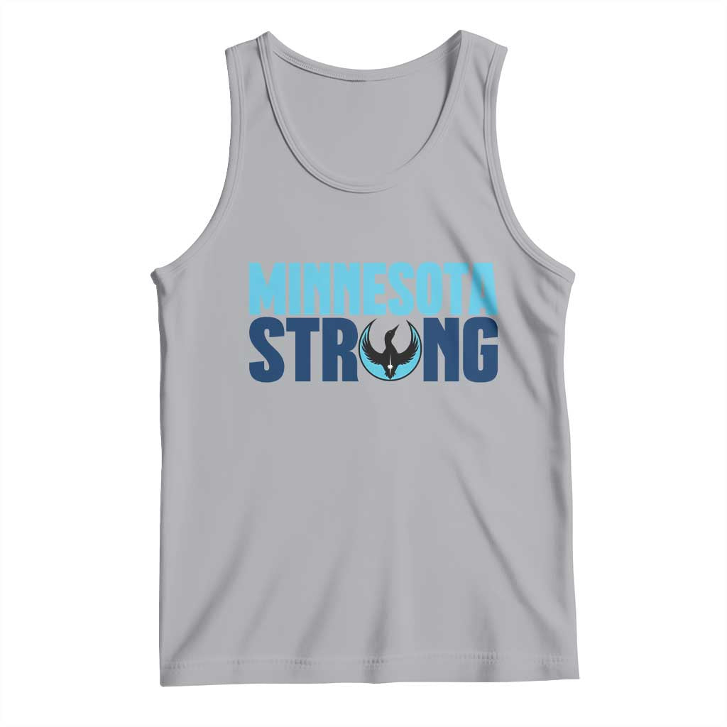MN State Bird Loon Tank Top Minnesota Strong Pride TS12 Athletic Heather Print Your Wear