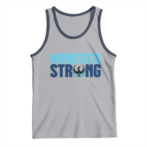 MN State Bird Loon Tank Top Minnesota Strong Pride TS12 Athletic Heather Navy Print Your Wear