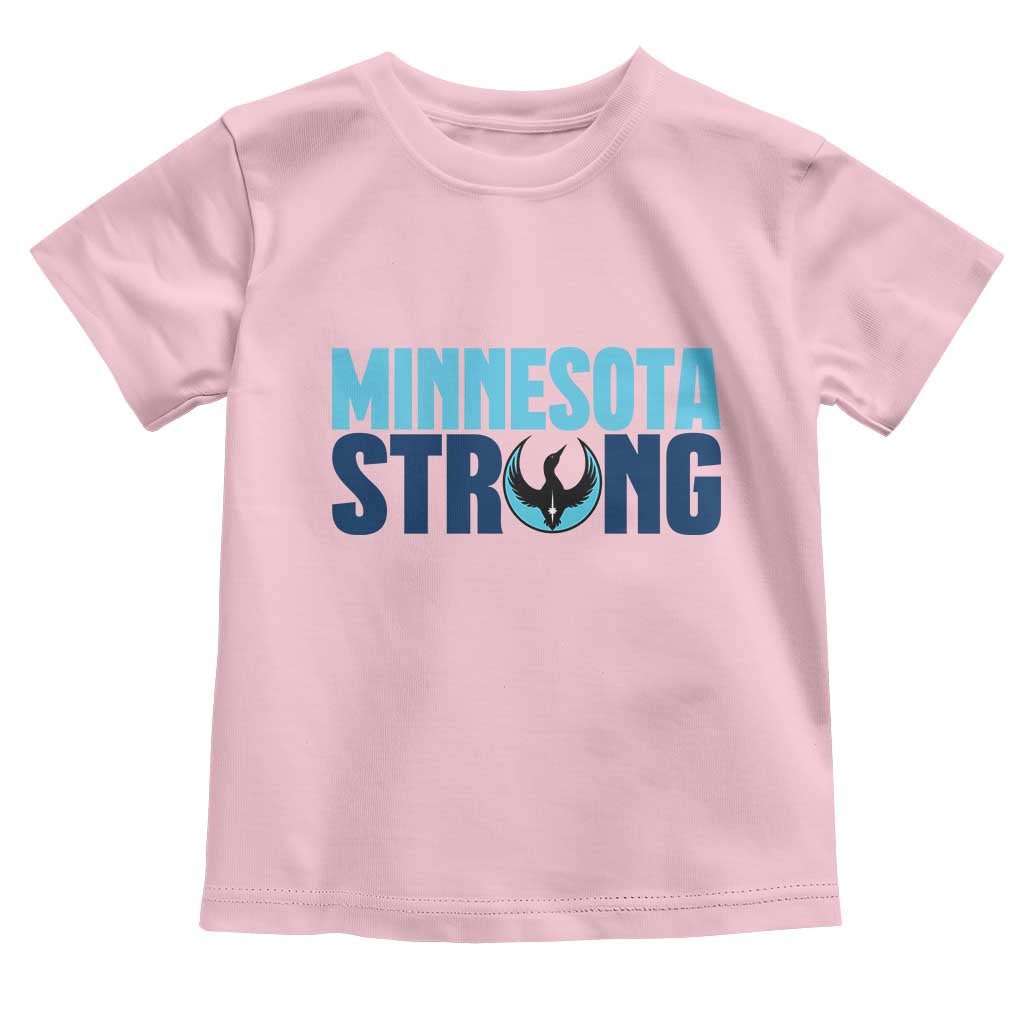 MN State Bird Loon Toddler T Shirt Minnesota Strong Pride TS12 Light Pink Print Your Wear