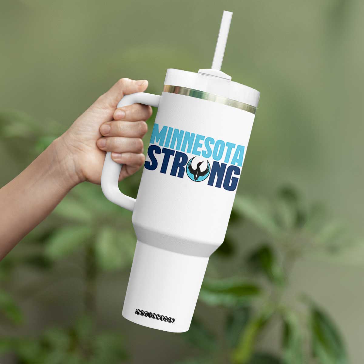 MN State Bird Loon Tumbler With Handle Minnesota Strong Pride TS12 Print Your Wear
