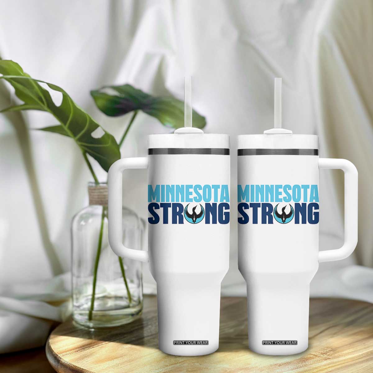 MN State Bird Loon Tumbler With Handle Minnesota Strong Pride TS12 Print Your Wear