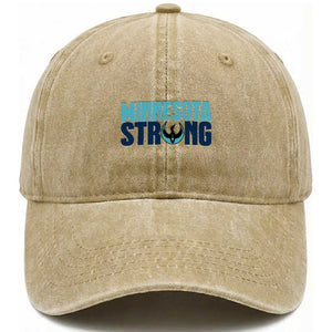 MN State Bird Loon Washed Cotton Baseball Cap Minnesota Strong Pride TS12 Print Your Wear