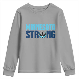 MN State Bird Loon Youth Sweatshirt Minnesota Strong Pride TS12 Sport Gray Print Your Wear