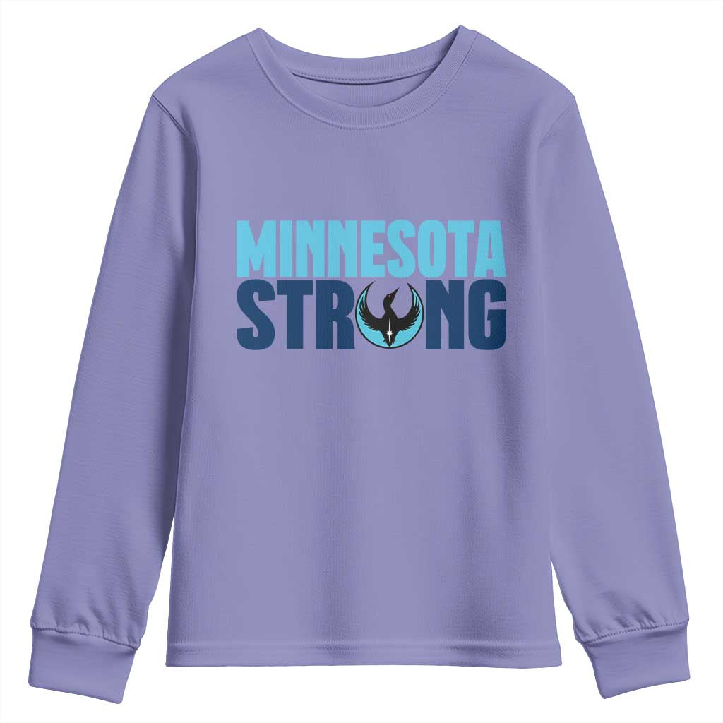 MN State Bird Loon Youth Sweatshirt Minnesota Strong Pride TS12 Violet Print Your Wear