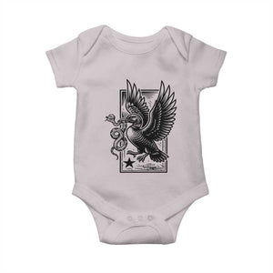 Rebel Loon Takes Down The Snake Baby Onesie Support MN Anti Ice Movement TS12 Ice Gray Print Your Wear
