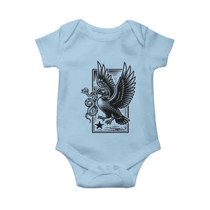 Rebel Loon Takes Down The Snake Baby Onesie Support MN Anti Ice Movement TS12 Light Blue Print Your Wear