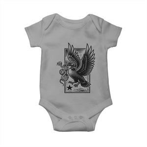 Rebel Loon Takes Down The Snake Baby Onesie Support MN Anti Ice Movement TS12 Sport Gray Print Your Wear