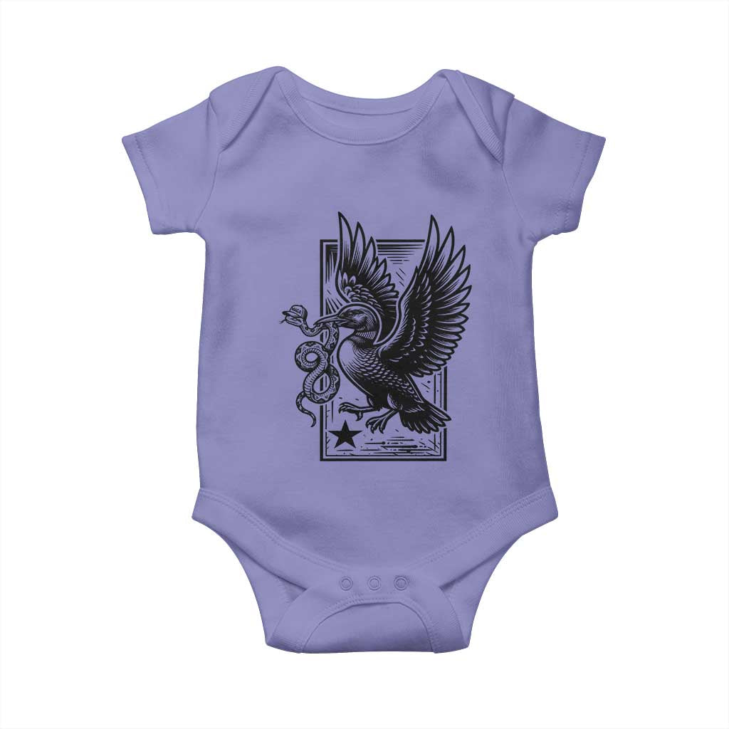 Rebel Loon Takes Down The Snake Baby Onesie Support MN Anti Ice Movement TS12 Violet Print Your Wear