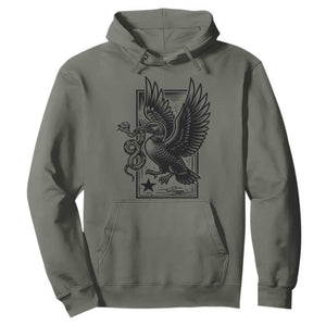 Rebel Loon Takes Down The Snake Hoodie Support MN Anti Ice Movement TS12 Military Green Print Your Wear