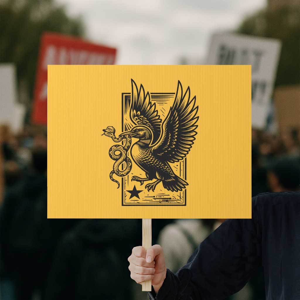 Rebel Loon Takes Down The Snake Protest Sign Support MN Anti Ice Movement TS12 Horizontal 18