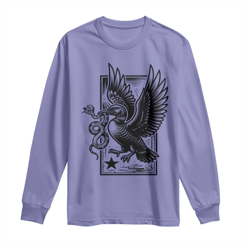 Rebel Loon Takes Down The Snake Long Sleeve Shirt Support MN Anti Ice Movement TS12 Violet Print Your Wear