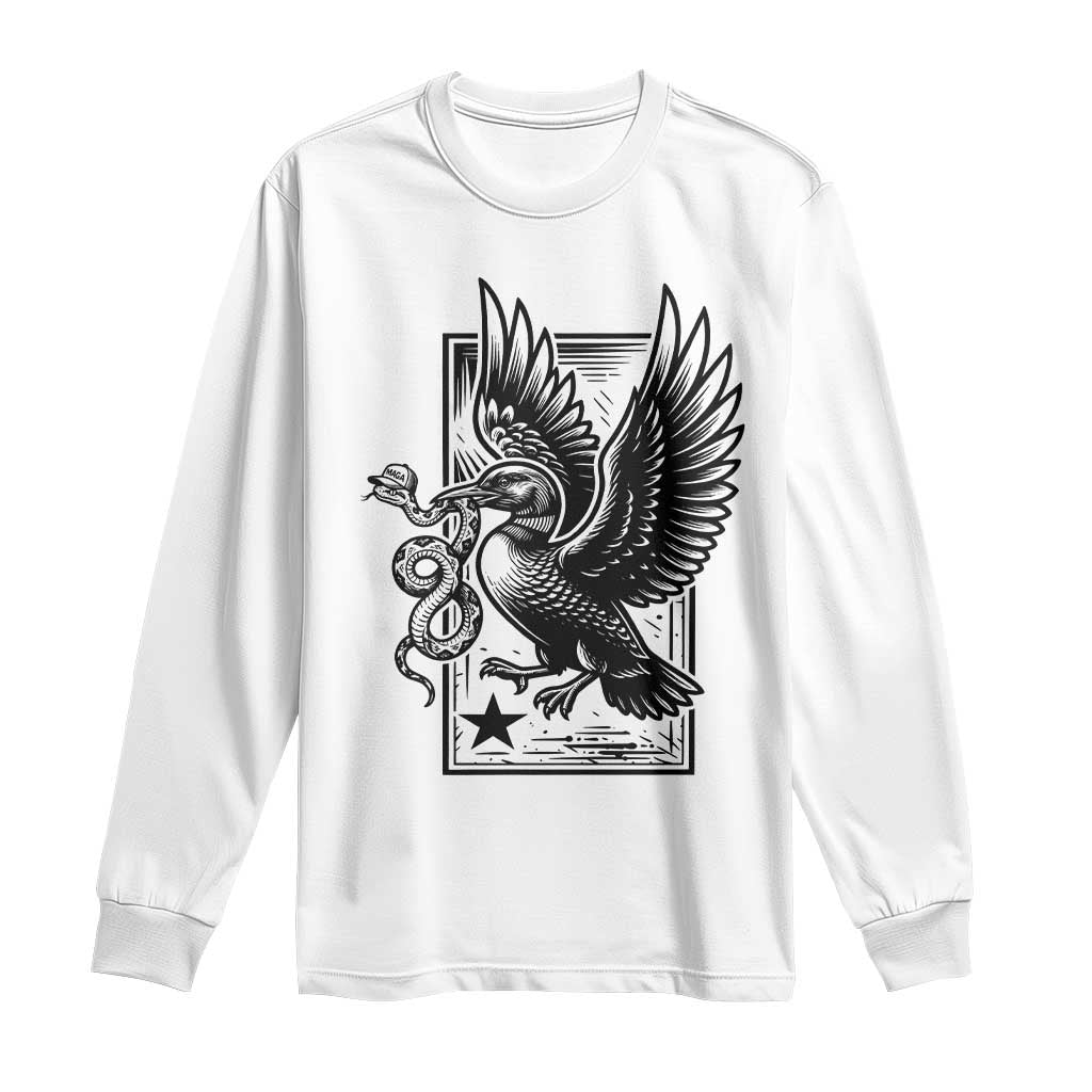 Rebel Loon Takes Down The Snake Long Sleeve Shirt Support MN Anti Ice Movement TS12 White Print Your Wear