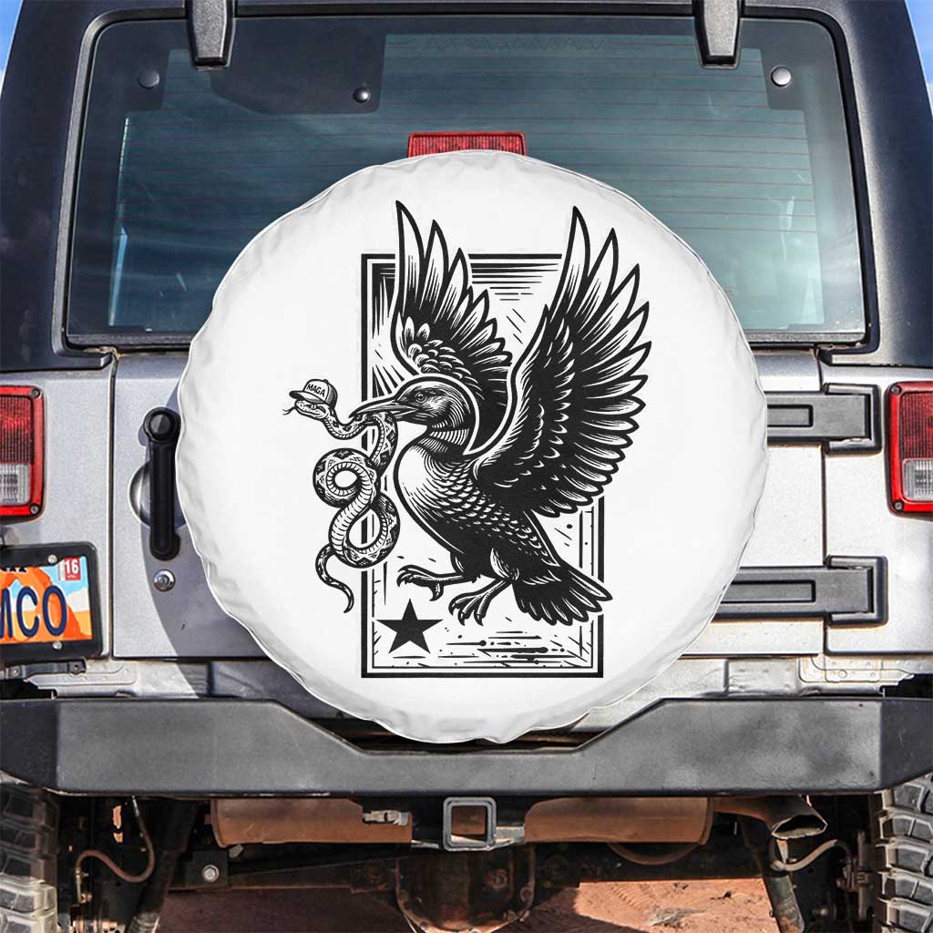 Rebel Loon Takes Down The Snake Spare Tire Cover Support MN Anti Ice Movement TS12 No hole White Print Your Wear