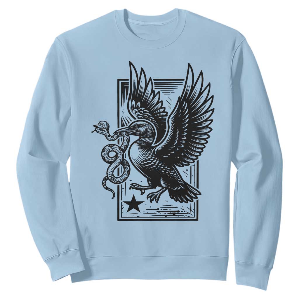 Rebel Loon Takes Down The Snake Sweatshirt Support MN Anti Ice Movement TS12 Light Blue Print Your Wear