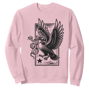 Rebel Loon Takes Down The Snake Sweatshirt Support MN Anti Ice Movement TS12 Light Pink Print Your Wear