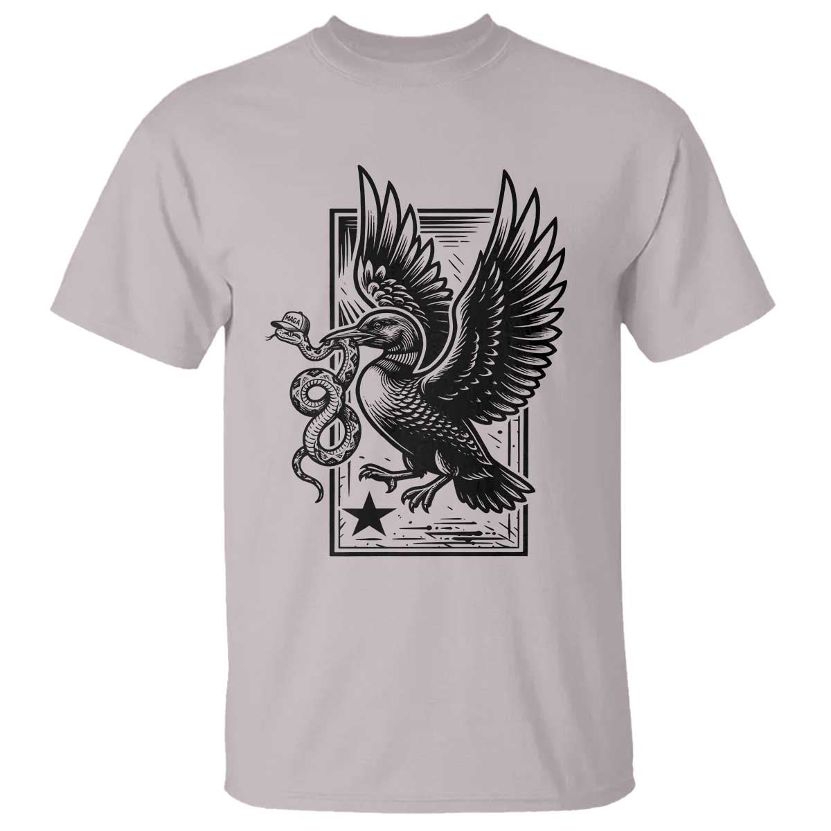 Rebel Loon Takes Down The Snake T Shirt Support MN Anti Ice Movement TS12 Ice Gray Print Your Wear