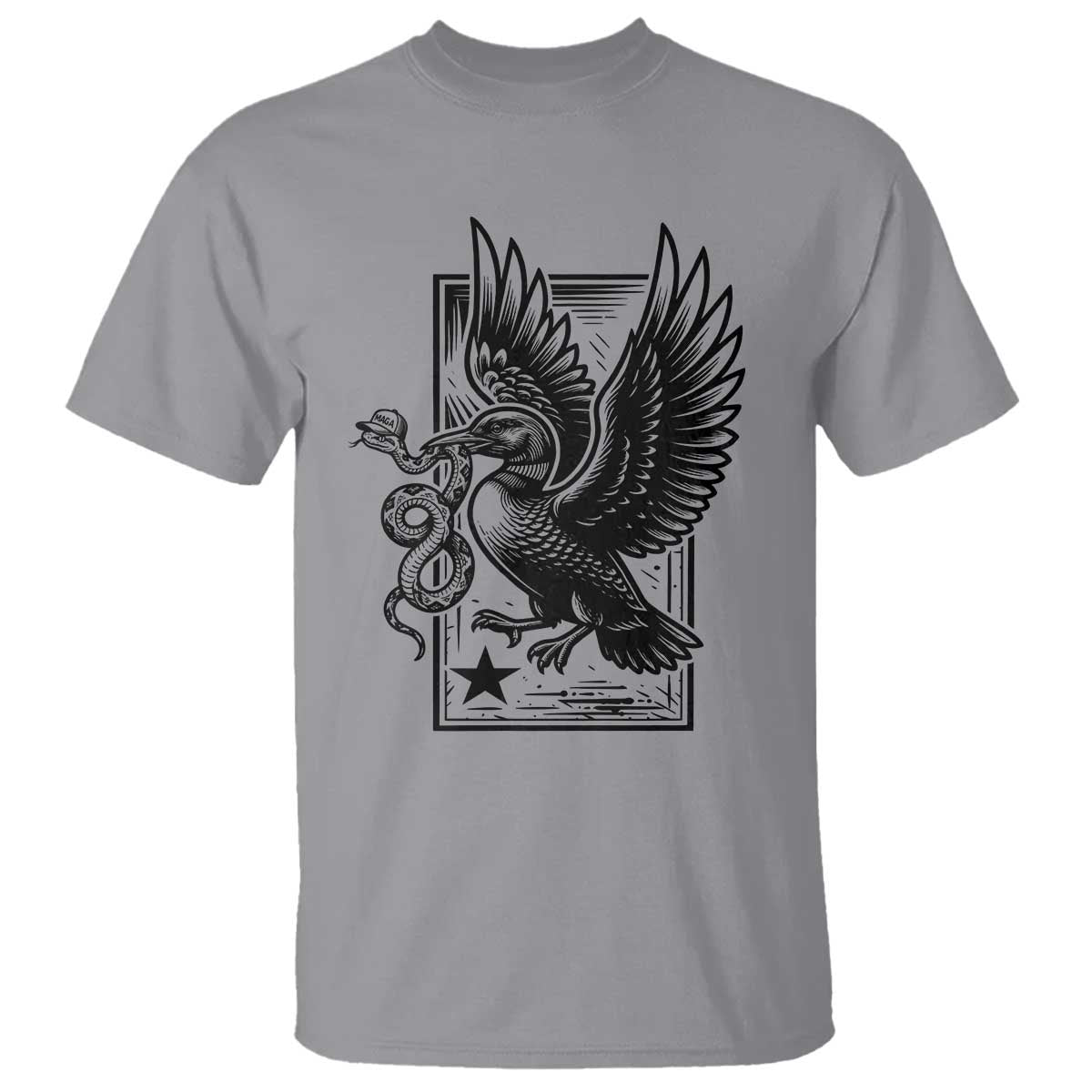 Rebel Loon Takes Down The Snake T Shirt Support MN Anti Ice Movement TS12 Sport Gray Print Your Wear