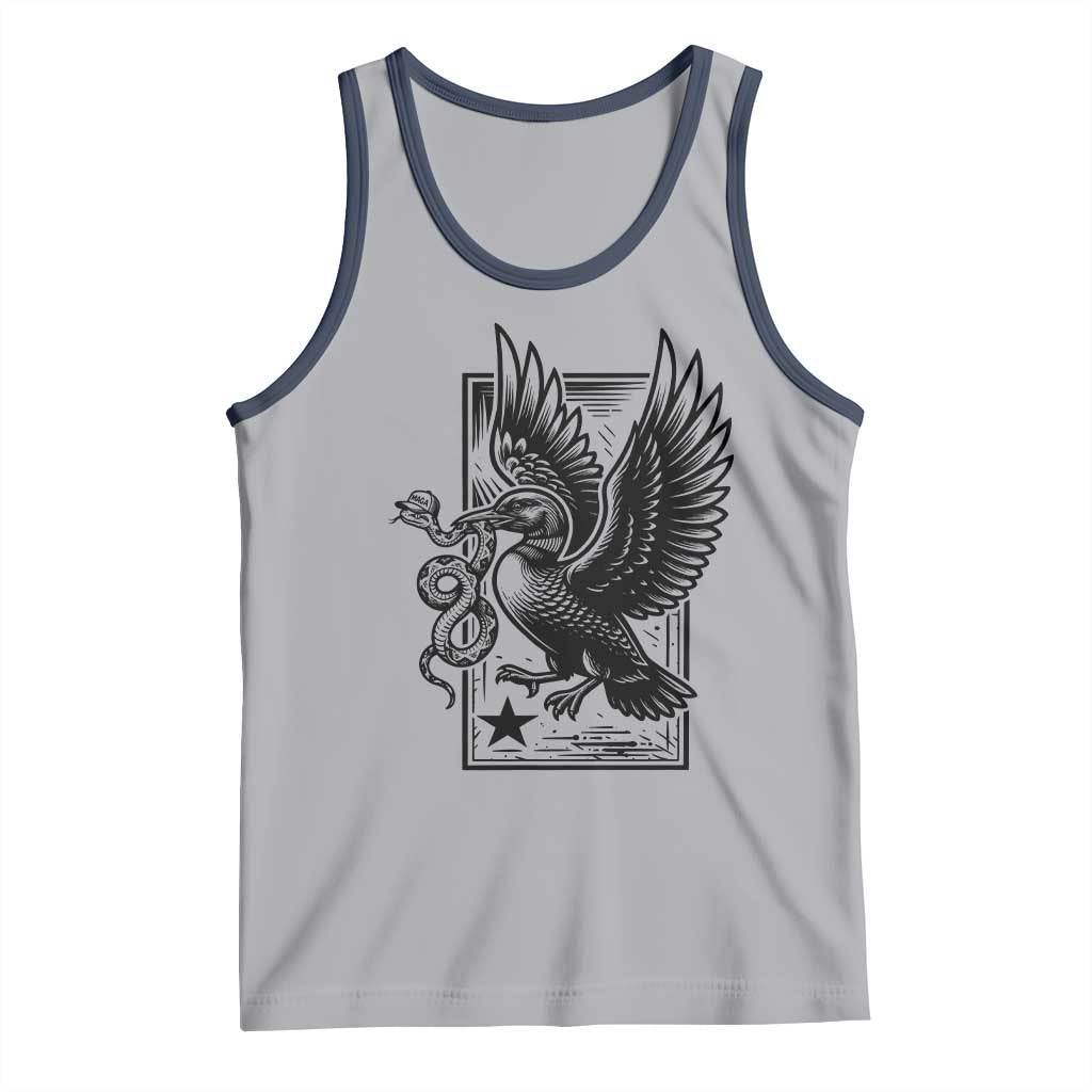 Rebel Loon Takes Down The Snake Tank Top Support MN Anti Ice Movement TS12 Athletic Heather Navy Print Your Wear