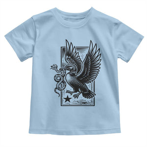 Rebel Loon Takes Down The Snake Toddler T Shirt Support MN Anti Ice Movement TS12 Light Blue Print Your Wear