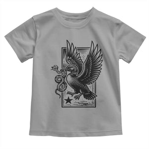 Rebel Loon Takes Down The Snake Toddler T Shirt Support MN Anti Ice Movement TS12 Sport Gray Print Your Wear