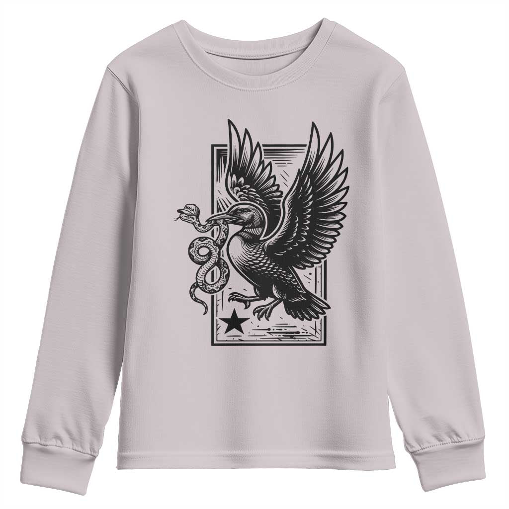 Rebel Loon Takes Down The Snake Youth Sweatshirt Support MN Anti Ice Movement TS12 Ice Gray Print Your Wear