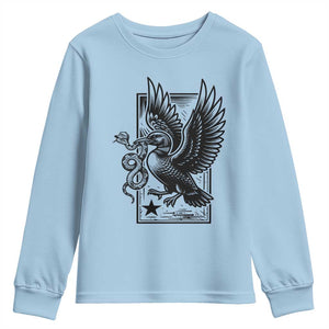 Rebel Loon Takes Down The Snake Youth Sweatshirt Support MN Anti Ice Movement TS12 Light Blue Print Your Wear