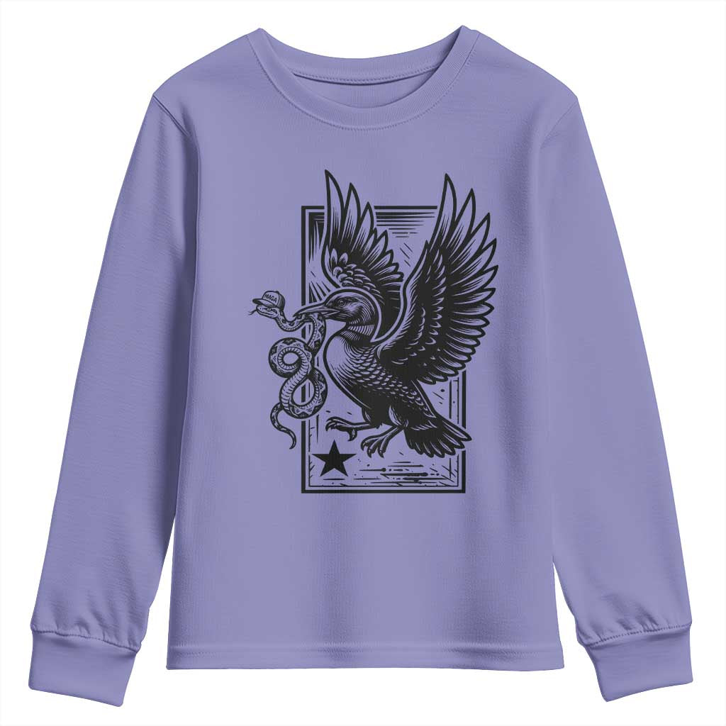 Rebel Loon Takes Down The Snake Youth Sweatshirt Support MN Anti Ice Movement TS12 Violet Print Your Wear