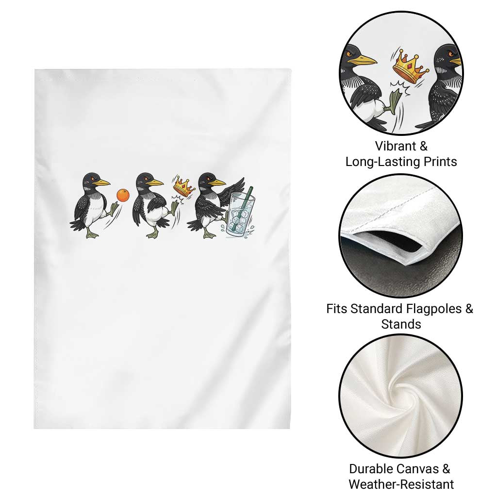 Funny No Kings MN Rebel Loon Garden Flag Minnesota State Pride TS12 Print Your Wear