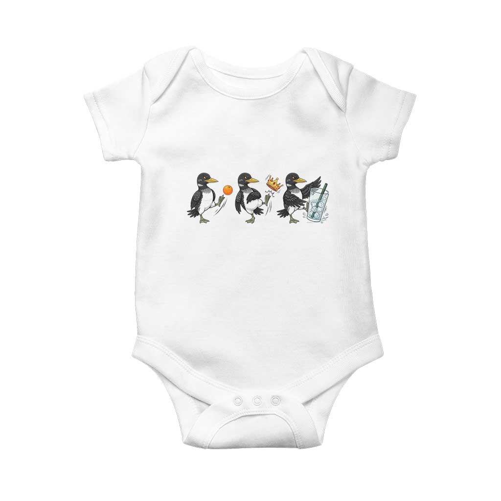 Funny No Kings MN Rebel Loon Baby Onesie Minnesota State Pride TS12 White Print Your Wear