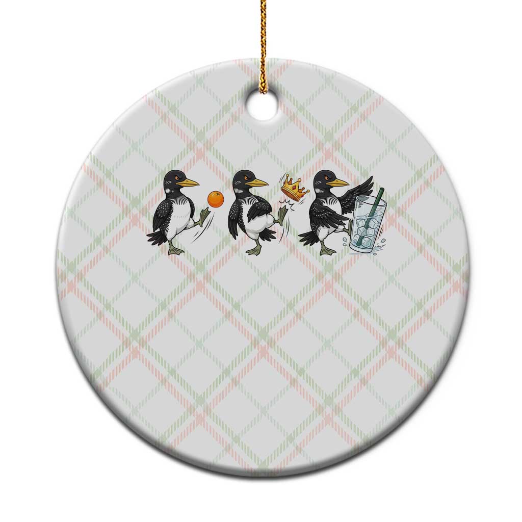 Funny No Kings MN Rebel Loon Ceramic Ornament Minnesota State Pride TS12 1pc Christmas Plaid Print Your Wear