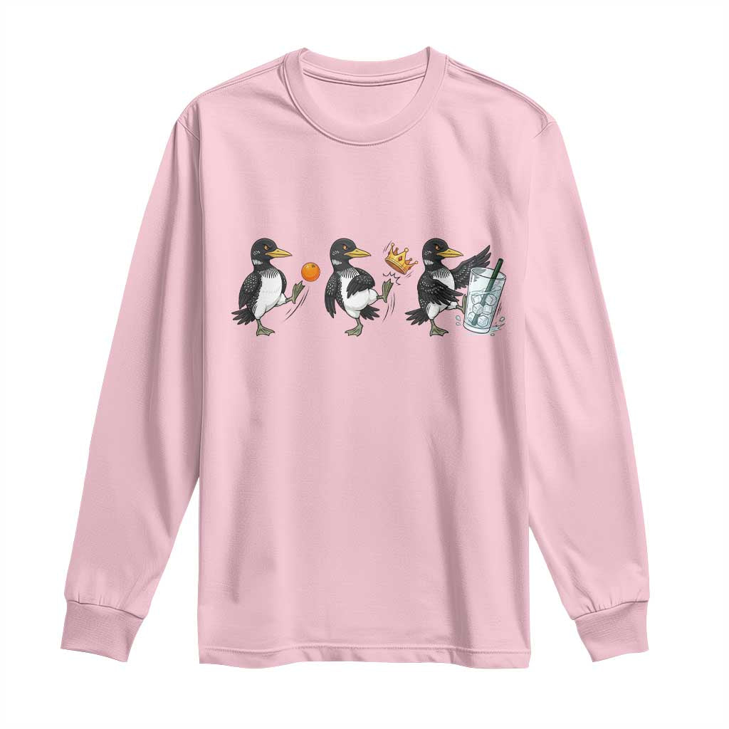 Funny No Kings MN Rebel Loon Long Sleeve Shirt Minnesota State Pride TS12 Light Pink Print Your Wear