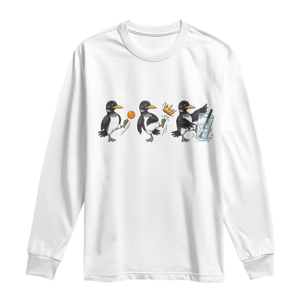 Funny No Kings MN Rebel Loon Long Sleeve Shirt Minnesota State Pride TS12 White Print Your Wear