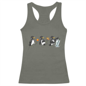 Funny No Kings MN Rebel Loon Racerback Tank Top Minnesota State Pride TS12 Military Green Print Your Wear