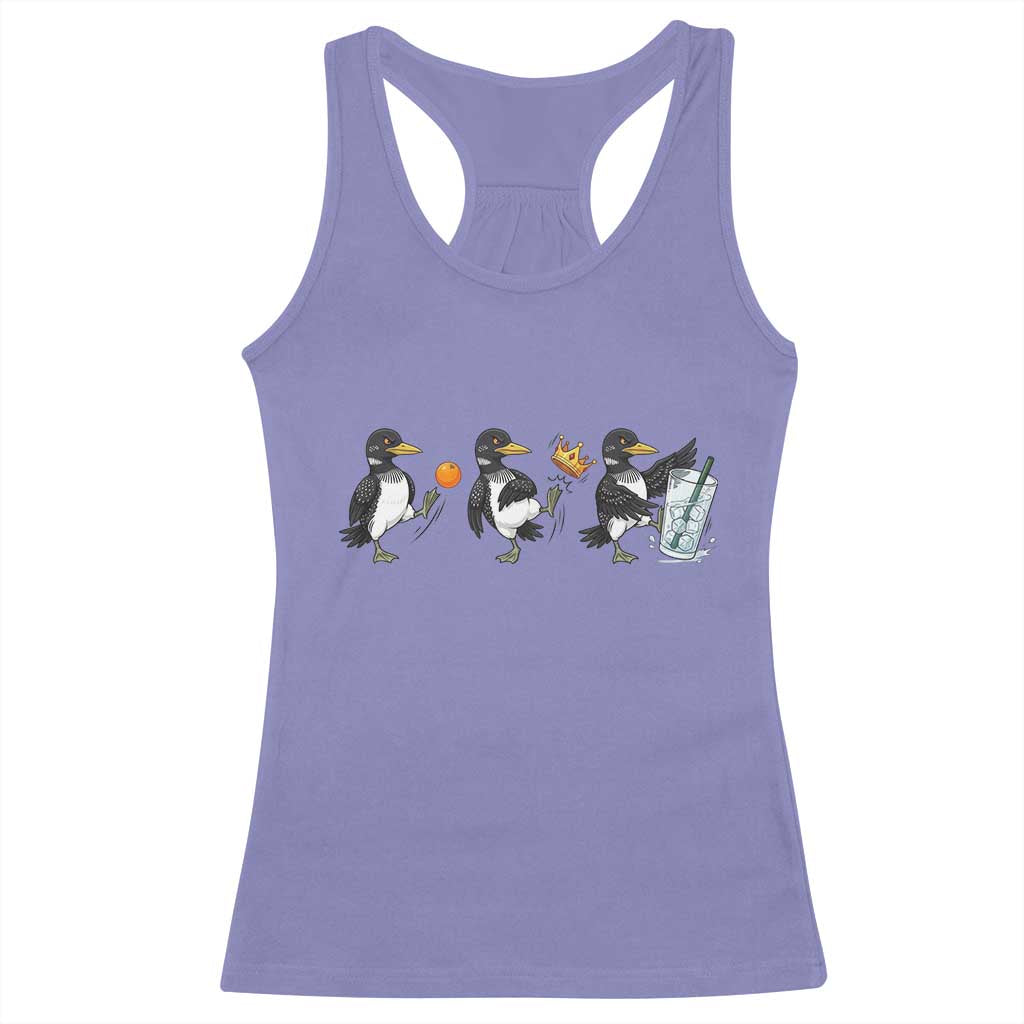 Funny No Kings MN Rebel Loon Racerback Tank Top Minnesota State Pride TS12 Violet Print Your Wear