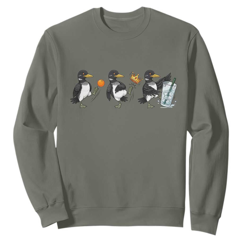 Funny No Kings MN Rebel Loon Sweatshirt Minnesota State Pride TS12 Military Green Print Your Wear