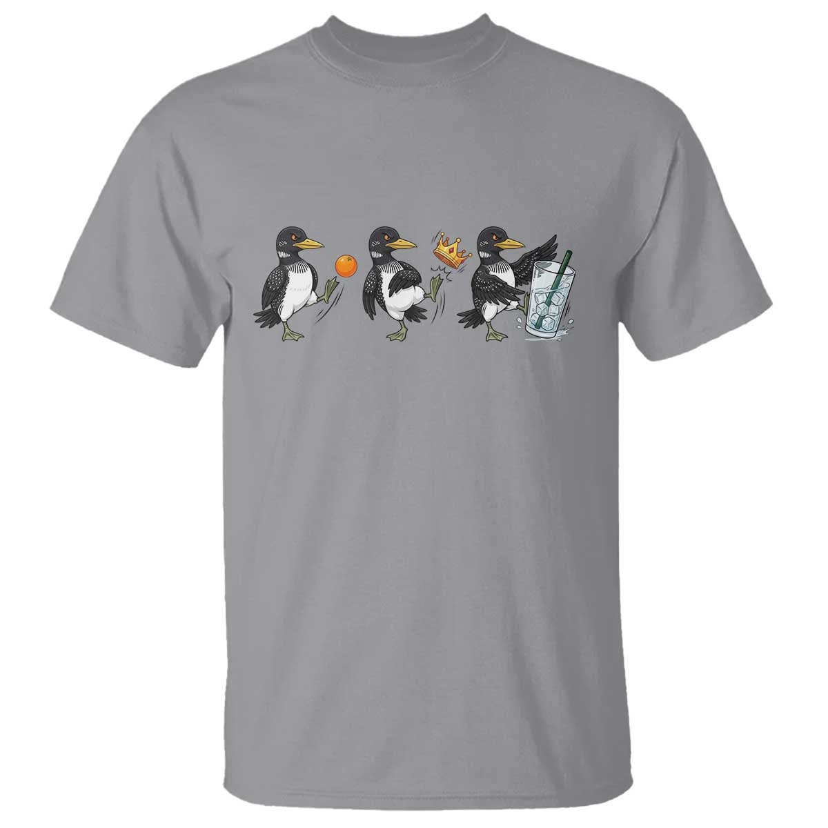 Funny No Kings MN Rebel Loon T Shirt Minnesota State Pride TS12 Sport Gray Print Your Wear