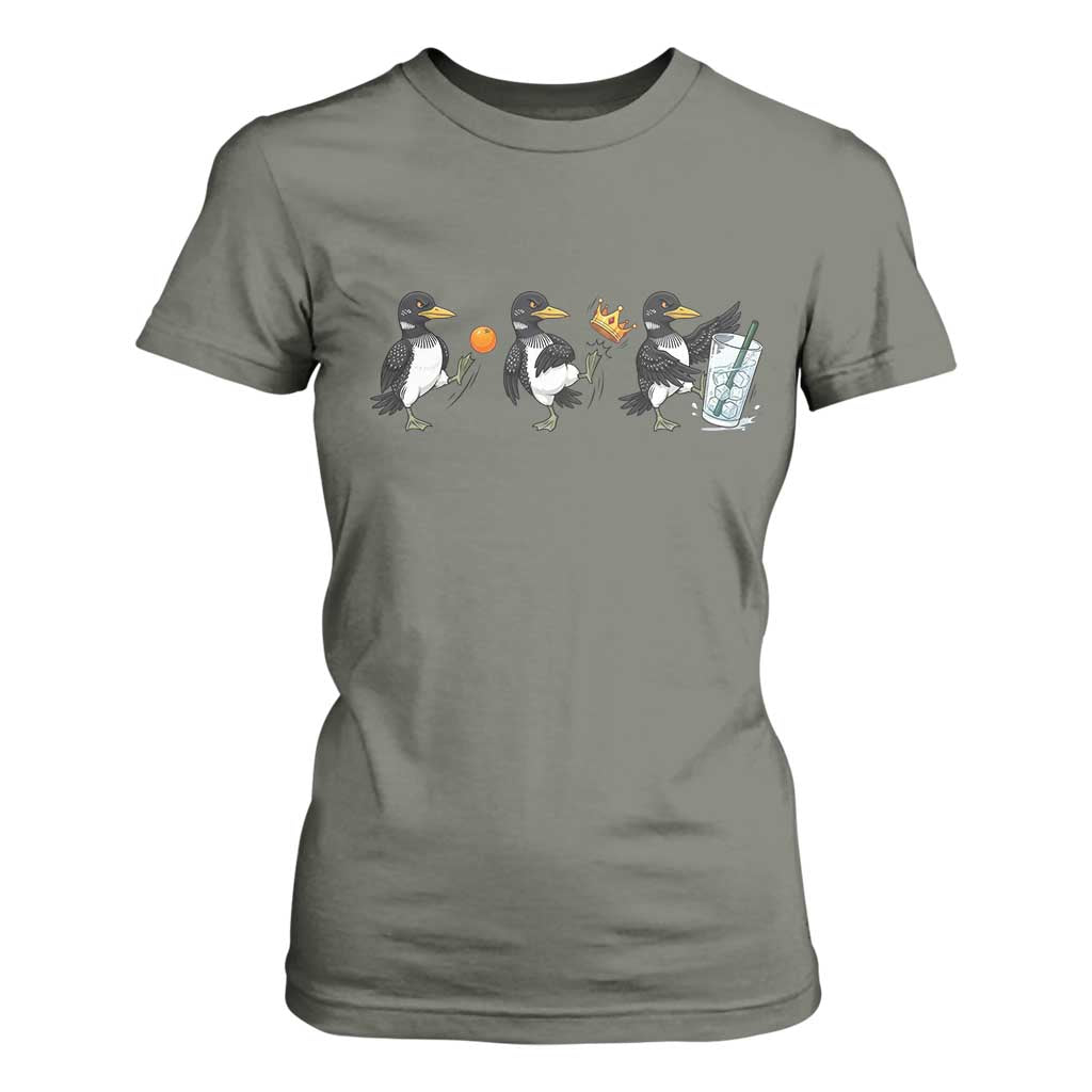 Funny No Kings MN Rebel Loon T Shirt For Women Minnesota State Pride TS12 Military Green Print Your Wear