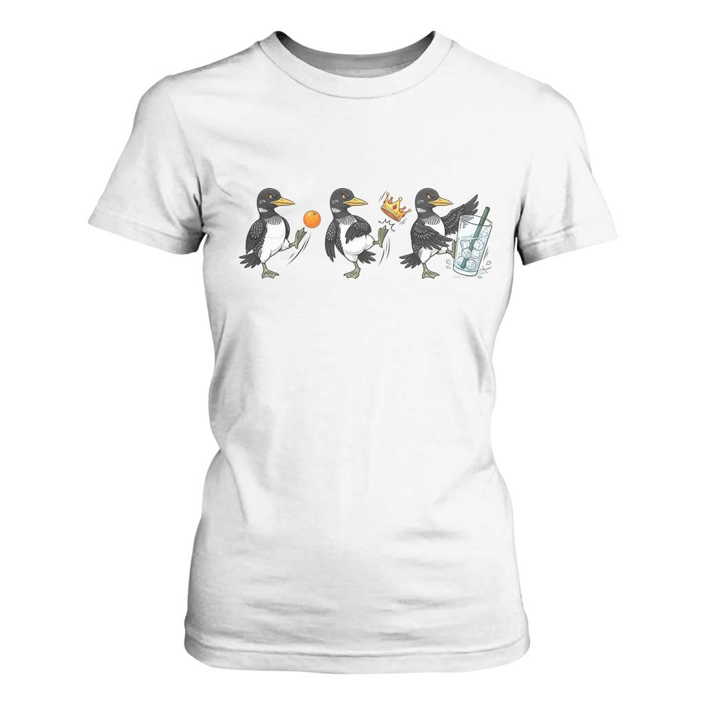 Funny No Kings MN Rebel Loon T Shirt For Women Minnesota State Pride TS12 White Print Your Wear