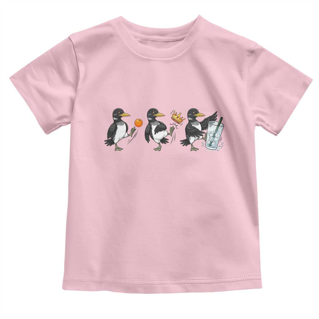 Funny No Kings MN Rebel Loon Toddler T Shirt Minnesota State Pride TS12 Light Pink Print Your Wear
