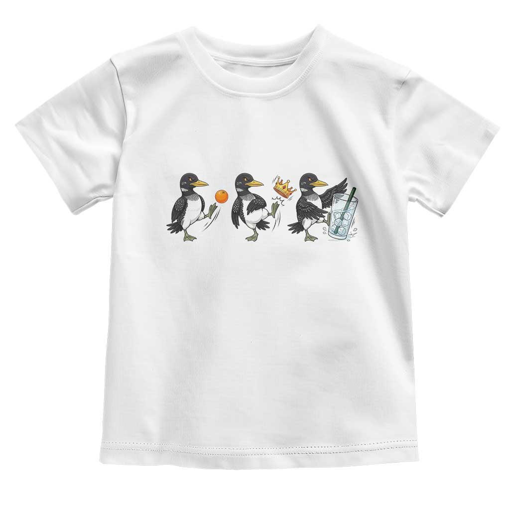 Funny No Kings MN Rebel Loon Toddler T Shirt Minnesota State Pride TS12 White Print Your Wear