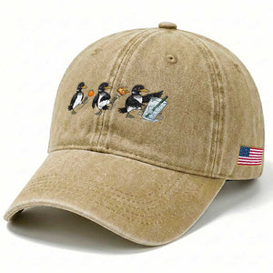 Funny No Kings MN Rebel Loon Washed Cotton Baseball Cap Minnesota State Pride TS12 Print Your Wear