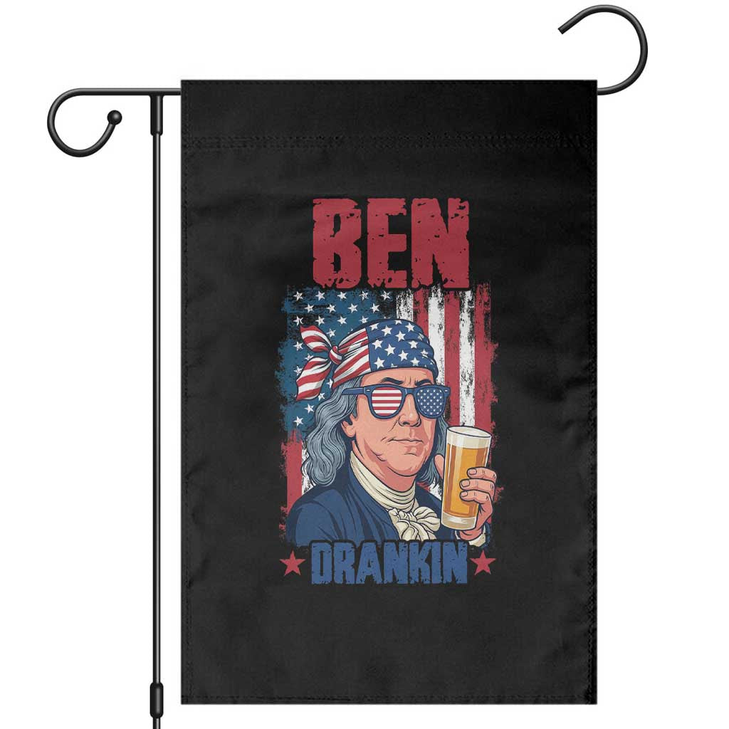 Benjamin Franklin Garden Flag Funny Ben Drankin American History TS12 Black Print Your Wear