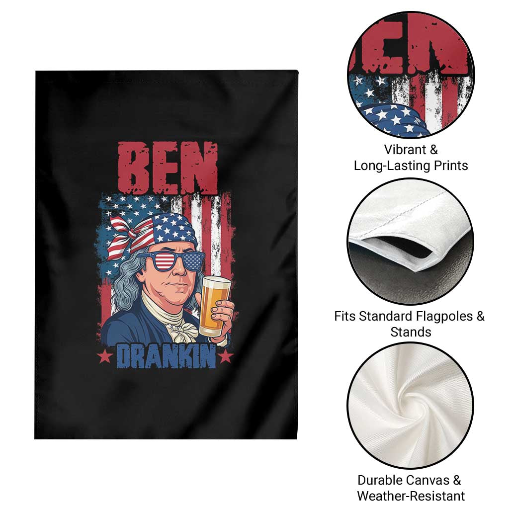Benjamin Franklin Garden Flag Funny Ben Drankin American History TS12 Print Your Wear